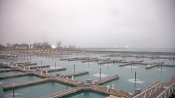 Weather camera view of Waukegan Harbor and Marina.