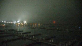 Weather camera view of Waukegan Harbor and Marina.