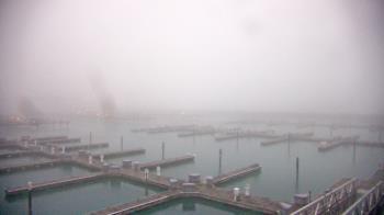 Weather camera view of Waukegan Harbor and Marina.