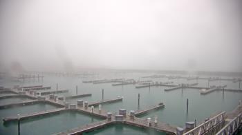 Weather camera view of Waukegan Harbor and Marina.