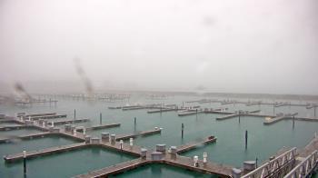 Weather camera view of Waukegan Harbor and Marina.
