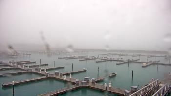 Weather camera view of Waukegan Harbor and Marina.