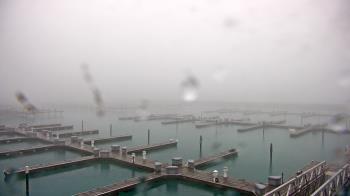 Weather camera view of Waukegan Harbor and Marina.