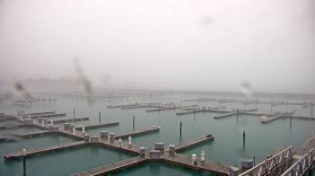 Weather camera view of Waukegan Harbor and Marina.