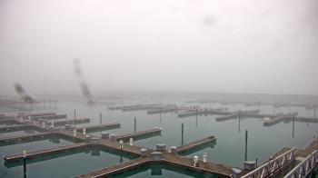 Weather camera view of Waukegan Harbor and Marina.