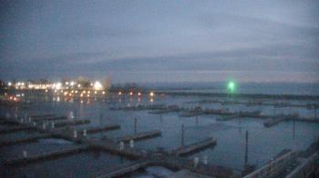 Weather camera view of Waukegan Harbor and Marina.