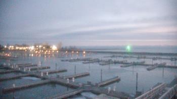 Weather camera view of Waukegan Harbor and Marina.