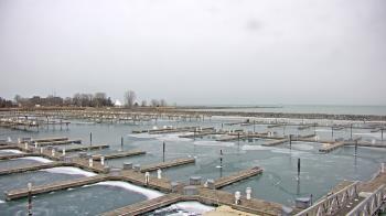 Weather camera view of Waukegan Harbor and Marina.