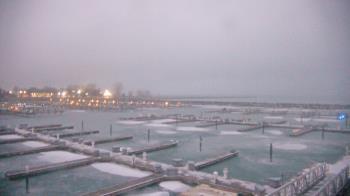 Weather camera view of Waukegan Harbor and Marina.