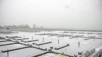 Weather camera view of Waukegan Harbor and Marina.