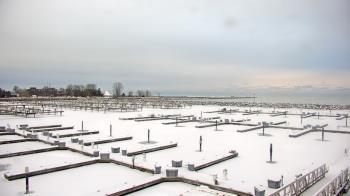 Weather camera view of Waukegan Harbor and Marina.