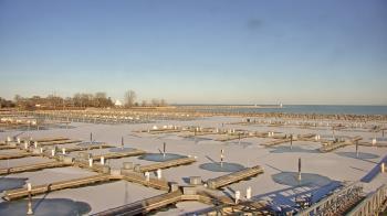 Weather camera view of Waukegan Harbor and Marina.
