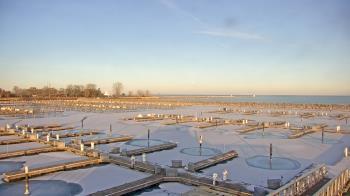 Weather camera view of Waukegan Harbor and Marina.