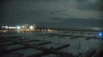 Weather camera view of Waukegan Harbor and Marina.