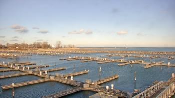 Weather camera view of Waukegan Harbor and Marina.
