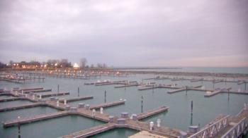 Weather camera view of Waukegan Harbor and Marina.