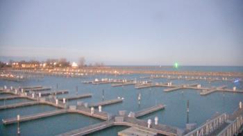 Weather camera view of Waukegan Harbor and Marina.