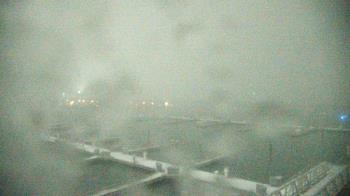 Weather camera view of Waukegan Harbor and Marina.