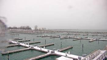 Weather camera view of Waukegan Harbor and Marina.