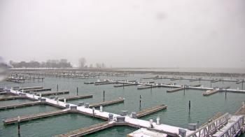 Weather camera view of Waukegan Harbor and Marina.