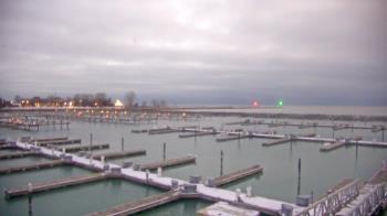 Weather camera view of Waukegan Harbor and Marina.