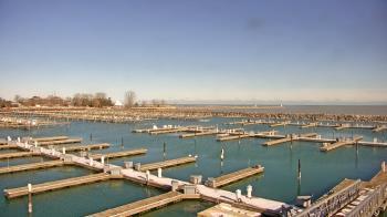 Weather camera view of Waukegan Harbor and Marina.