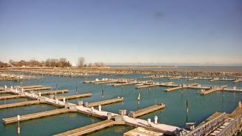 Weather camera view of Waukegan Harbor and Marina.