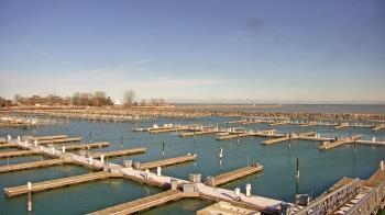 Weather camera view of Waukegan Harbor and Marina.