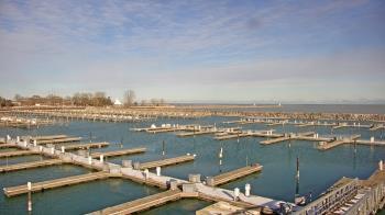 Weather camera view of Waukegan Harbor and Marina.