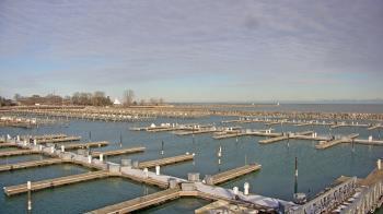 Weather camera view of Waukegan Harbor and Marina.