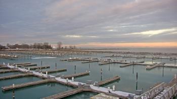 Weather camera view of Waukegan Harbor and Marina.