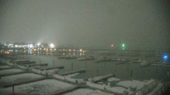 Weather camera view of Waukegan Harbor and Marina.