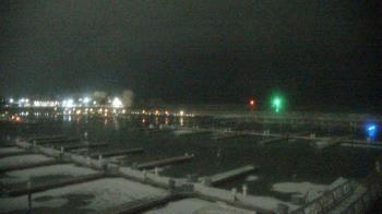 Weather camera view of Waukegan Harbor and Marina.