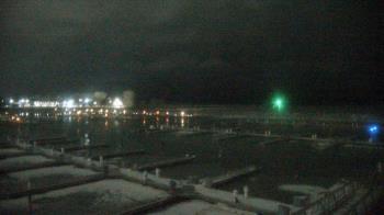 Weather camera view of Waukegan Harbor and Marina.