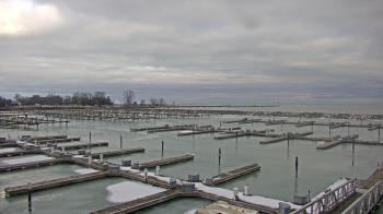 Weather camera view of Waukegan Harbor and Marina.