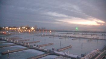 Weather camera view of Waukegan Harbor and Marina.