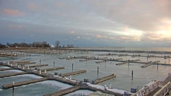 Weather camera view of Waukegan Harbor and Marina.