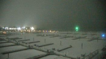 Weather camera view of Waukegan Harbor and Marina.