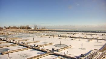 Weather camera view of Waukegan Harbor and Marina.
