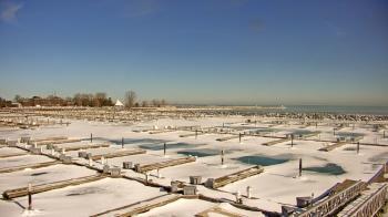 Weather camera view of Waukegan Harbor and Marina.