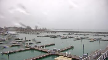 Weather camera view of Waukegan Harbor and Marina.