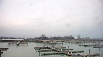 Weather camera view of Waukegan Harbor and Marina.