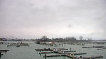 Weather camera view of Waukegan Harbor and Marina.