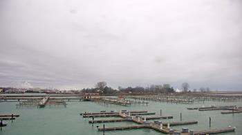 Weather camera view of Waukegan Harbor and Marina.
