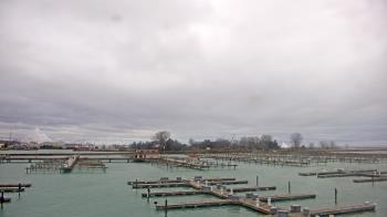 Weather camera view of Waukegan Harbor and Marina.