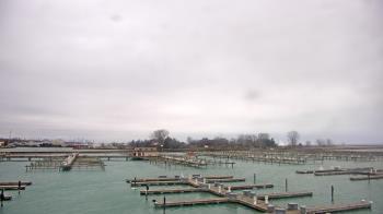 Weather camera view of Waukegan Harbor and Marina.