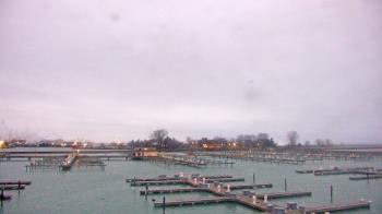Weather camera view of Waukegan Harbor and Marina.