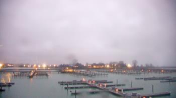Weather camera view of Waukegan Harbor and Marina.