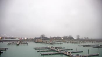 Weather camera view of Waukegan Harbor and Marina.