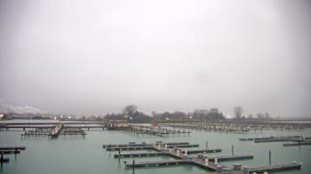 Weather camera view of Waukegan Harbor and Marina.